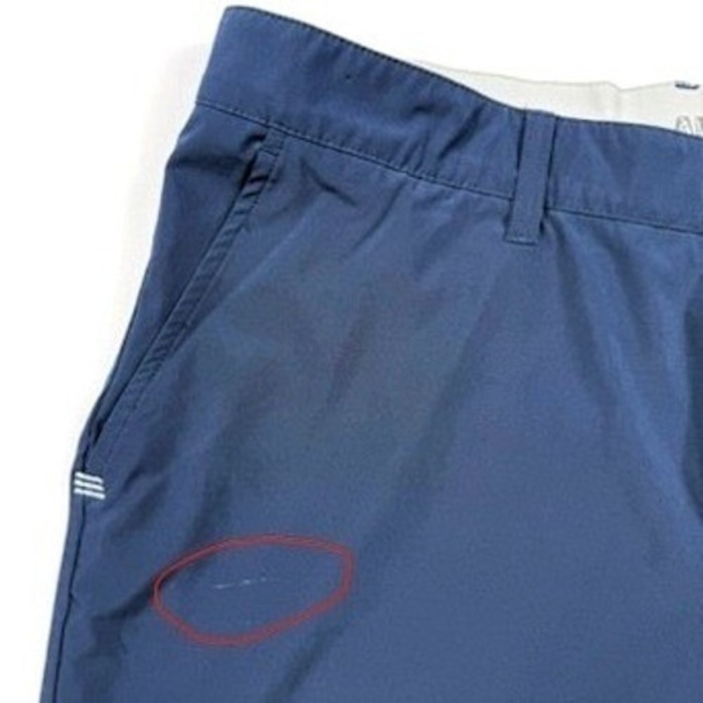 Adidas Golf Pants Navy Blue Performance Stretch Flat Front Trousers Mens Sz 36